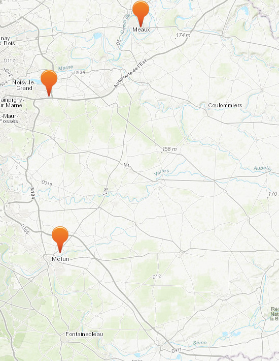 Seine-et-Marne : Carte de nos collaborateurs